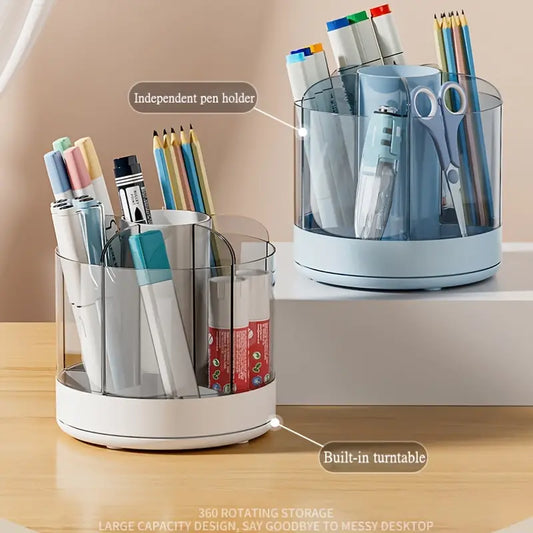Detachable Rotating Pen Holder for Kids' Desk Storage