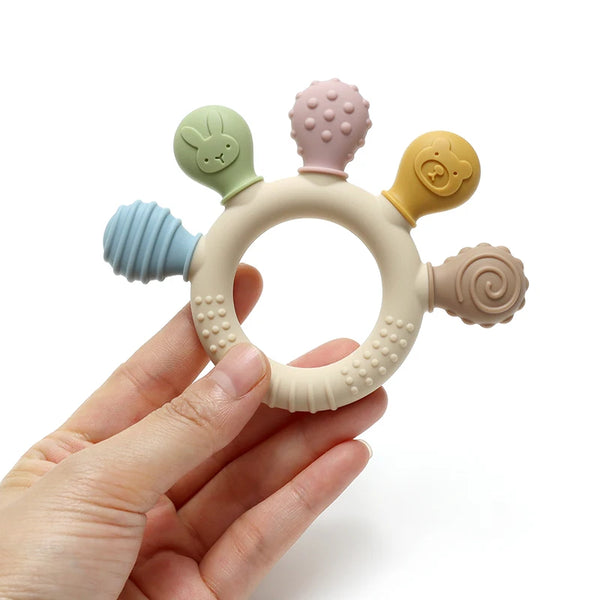 Colorful Silicone Baby Teether