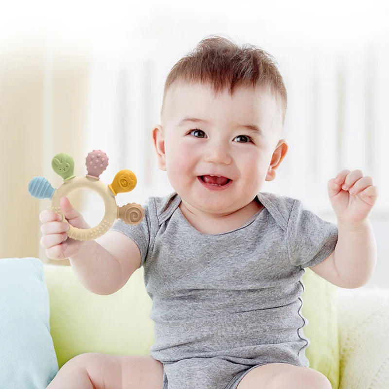Colorful Silicone Baby Teether