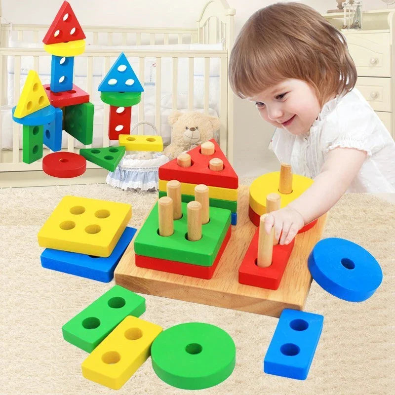 Colorful Learning Blocks for Toddlers